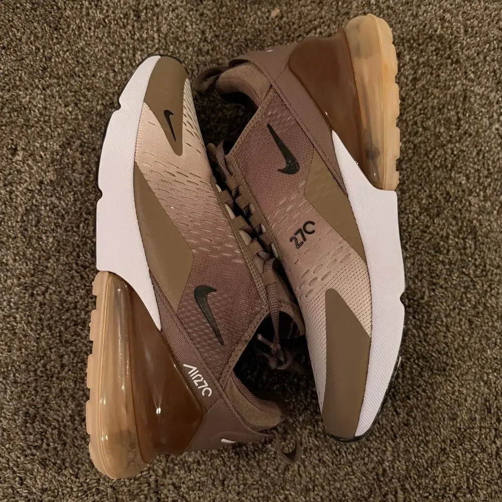 NIKE Men's Air Max 270 Mink Brown Shoes Size 10